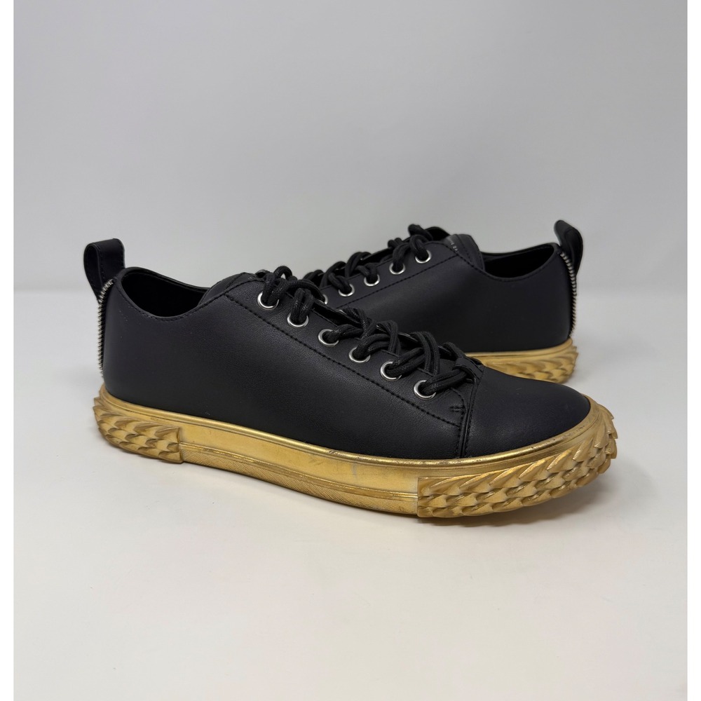 Giuseppe Zanotti Blabber Sneaker Black/Gold Size 10.5 US 43.5 EU